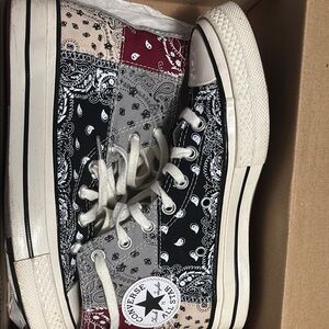 Converse Paisley Patchwork High-Top Sneakers